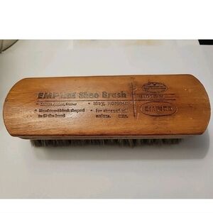 Vintage Empire Shoe Brush 100% Horsehair Hardwood Block Chapped All Color Shoes